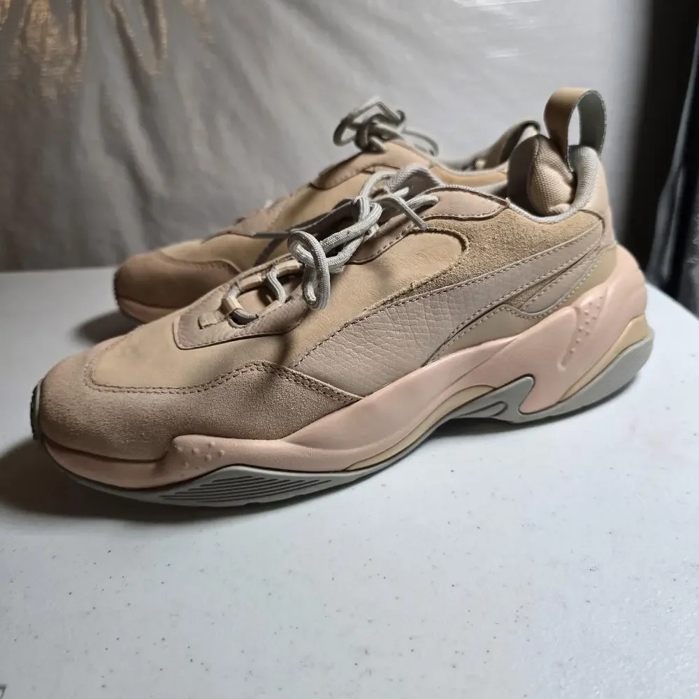 Puma Thunder Desert Womens Size 8.5 Beige Chunky Sneakers
